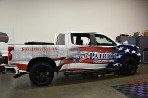 Completed business fleet full wrap on Chevy Silverado 1500 in Temecula CA